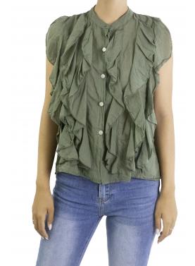 Camicia con volant
